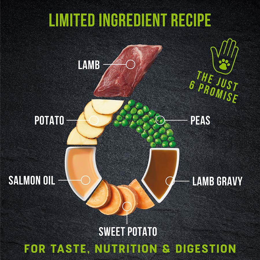Harringtons Just 6 Dry Dog Food Lamb - 12kg