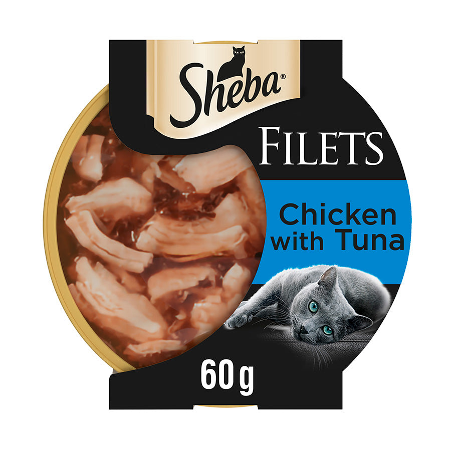 SHEBA Fillets with Chicken and Tuna in Gravy ( 60g x 32 )