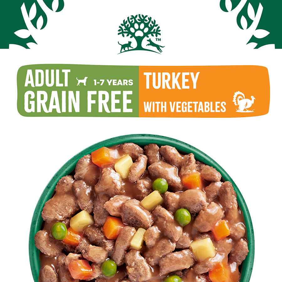 James Wellbeloved Grain Free Adult Wet Dog Food Turkey Gravy Pouch (12 x 90g)