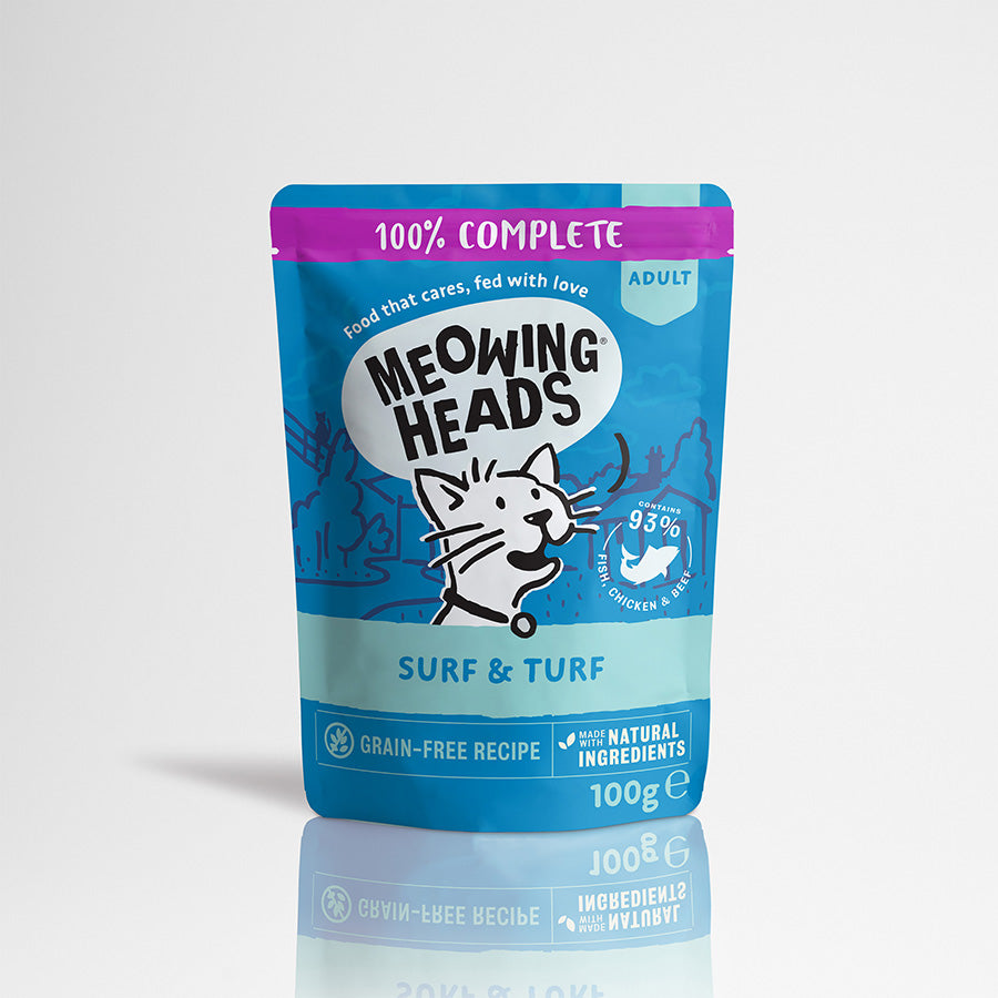 Meowing Heads Pouch Variety 10pk - 100g