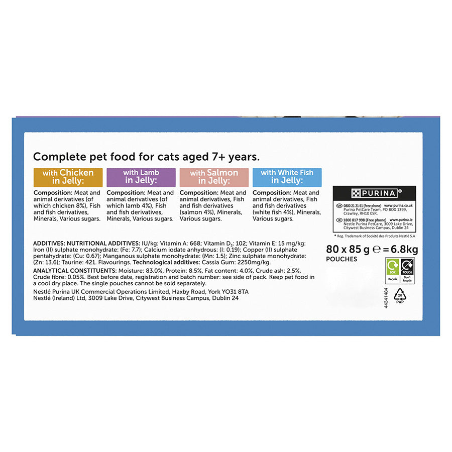 FELIX ORIGINAL Mixed Selection in Jelly Wet Cat Food ( 80 × 85g )