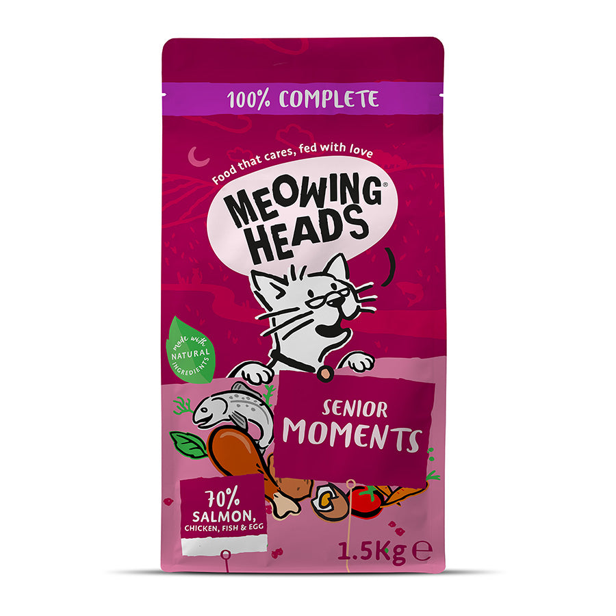 Meowing Heads Senior Moments - ( 1.5kg x 4 )
