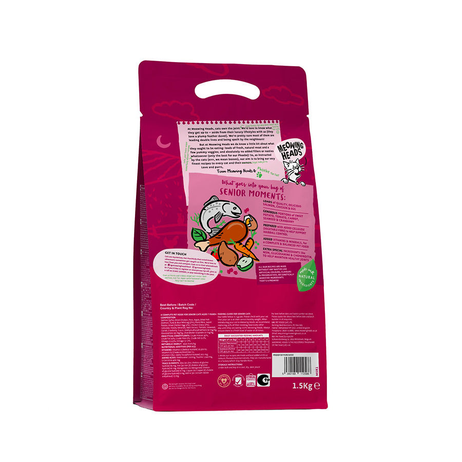 Meowing Heads Senior Moments - ( 1.5kg x 4 )