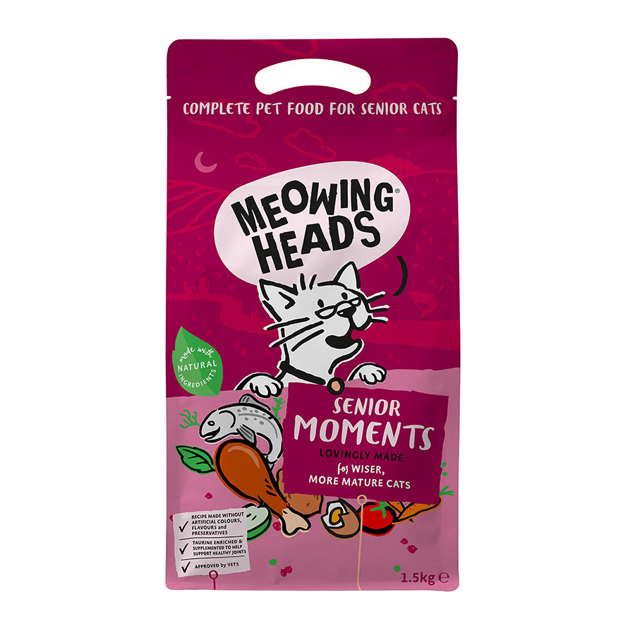 Meowing Heads Senior Moments - ( 1.5kg x 4 )