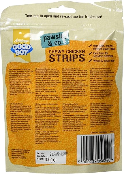 Good Boy Chewy Chicken Strips - ( 100g x 10 )