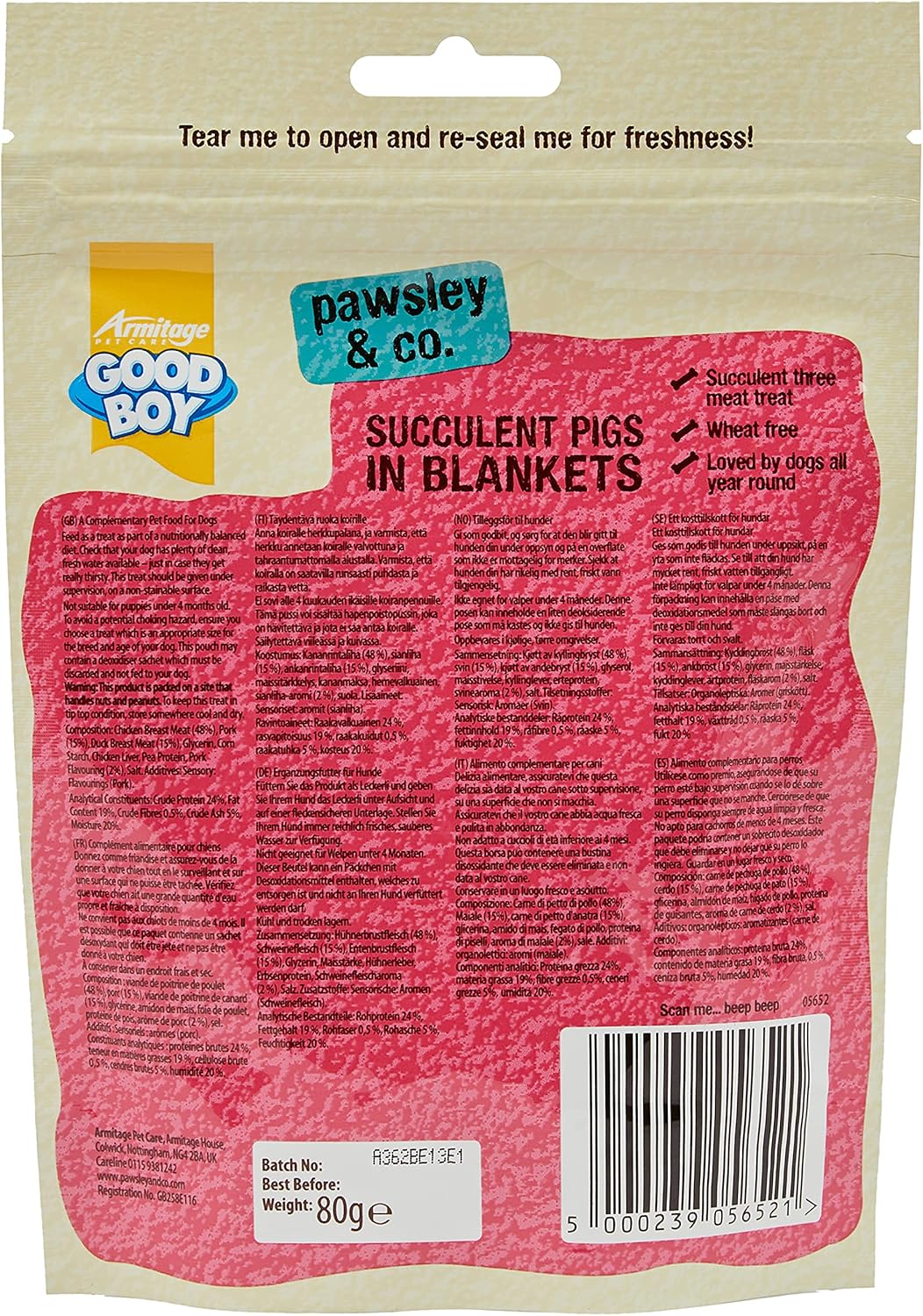 Good Boy Pigs In Blankets - ( 65g x 10 )