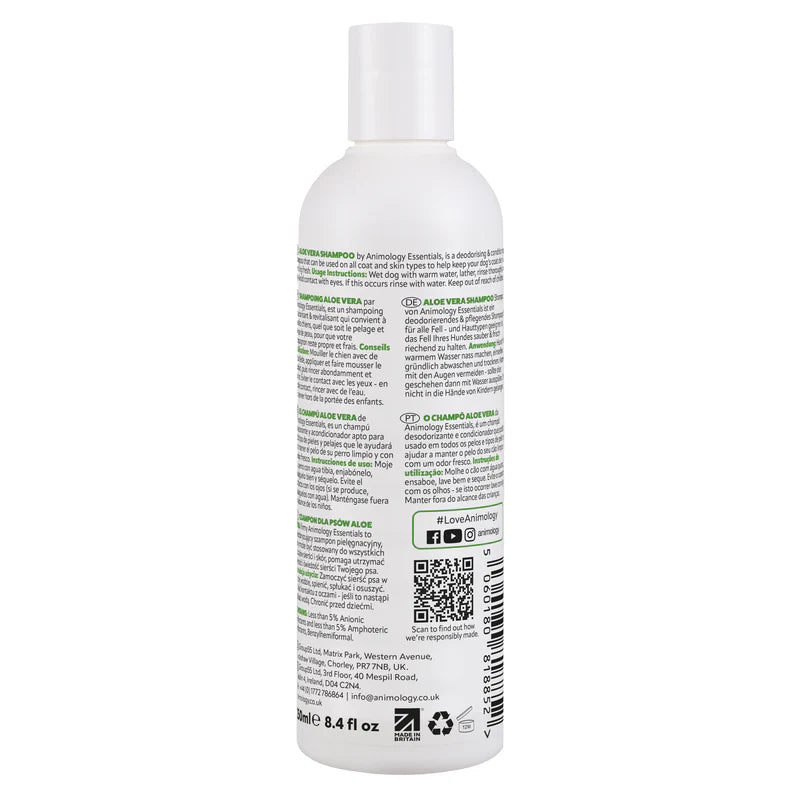 Animology Essentials Aloe Vera Shampoo - 250ml