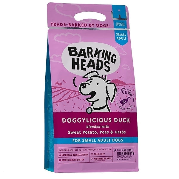 Barking Heads Small Breed Doggylicious Duck (Formally Tiny Paws Quackers) - 1.5kg