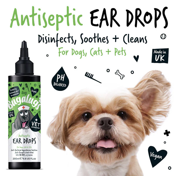 Bugalugs Antiseptic Ear Drops - 200ml