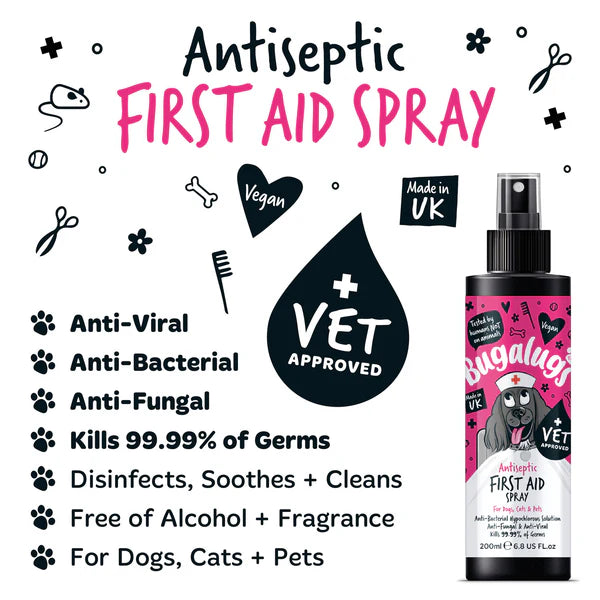 Bugalugs Antiseptic First Aid Spray - 200ml