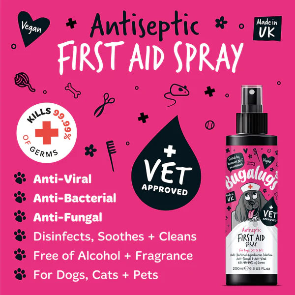 Bugalugs Antiseptic First Aid Spray - 200ml