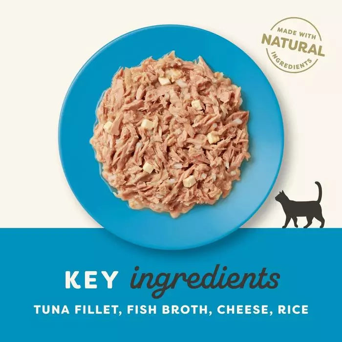 Applaws Natural Tuna Fillet with Cheese in Broth Tins Cat Food ( 156g× 24 )