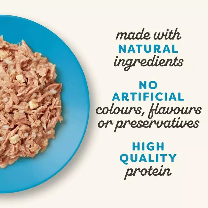 Applaws Natural Tuna Fillet with Cheese in Broth Tins Cat Food ( 156g× 24 )