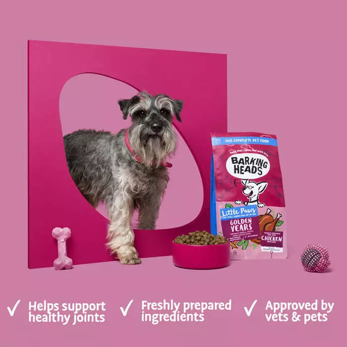 Barking Heads Little Paws Golden Years Chicken - 6kg