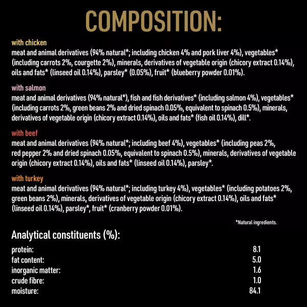 CESAR NATURAL GOODNESS Grain Free Adult Dog Food Mix Casserole 24 Pack, 100g