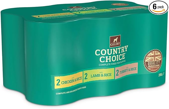 Gelert Country Choice Puppy 6 Pack - 395g