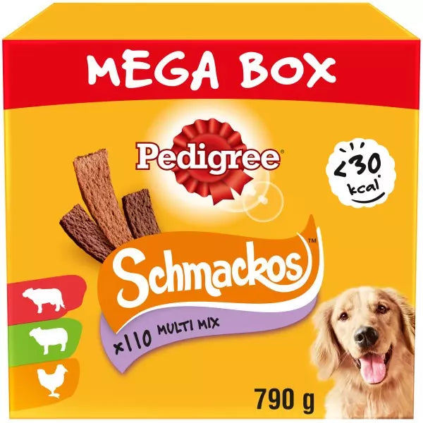 Pedigree Schmackos Dog Treats Meat Variety 110 Stick - 790g