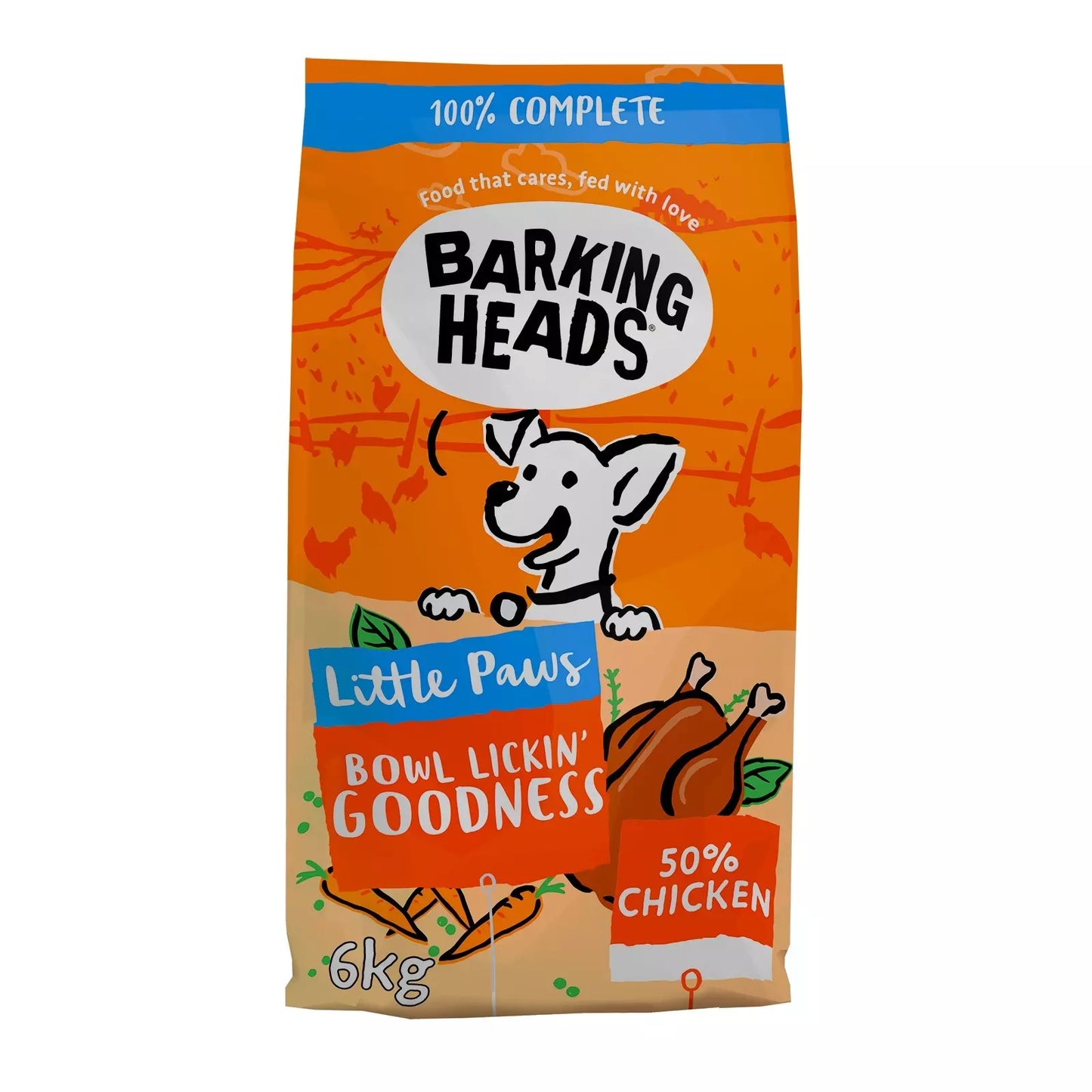 Barking Heads Little Paws Bowl Lickin' Chicken - 6kg