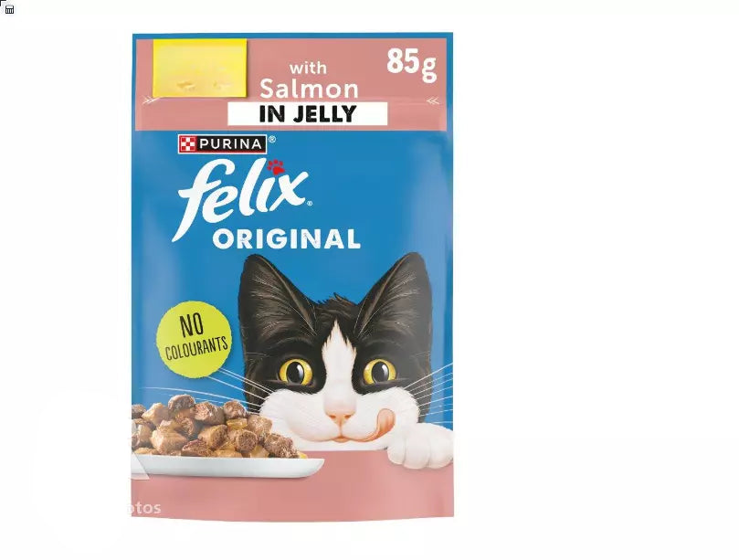 FELIX ORIGINAL Salmon in Jelly Wet Cat Food ( 85g × 24 )