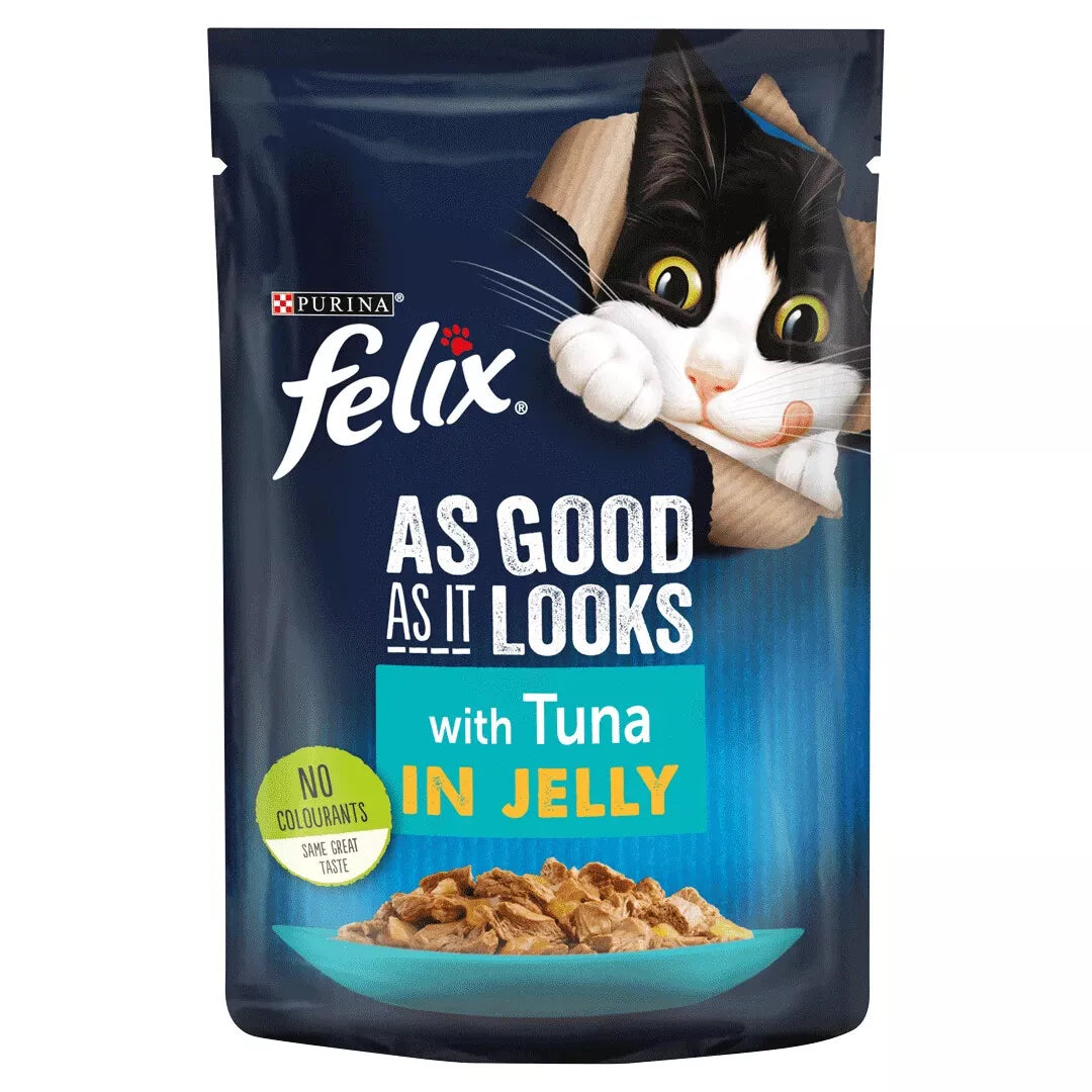 FELIX As Good As it Looks Tuna in Jelly Wet Cat Food ( 85g × 26 pck )