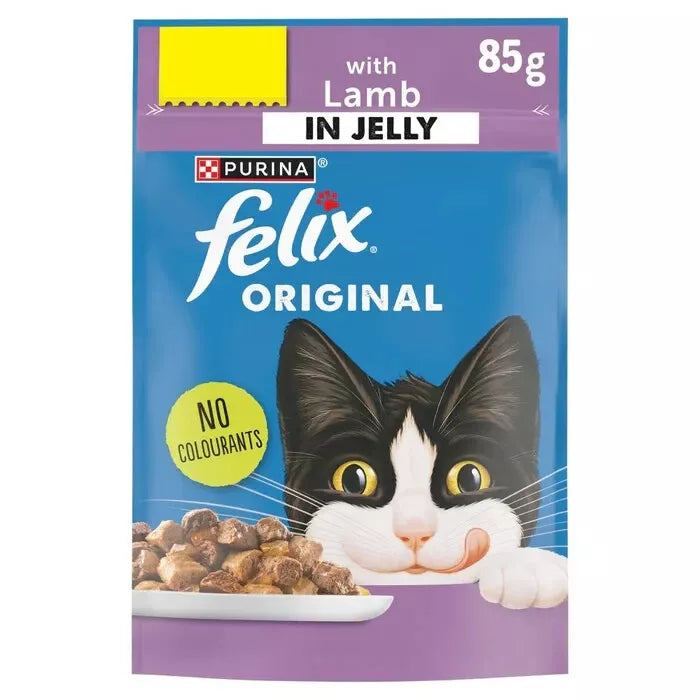 FELIX Original Lamb in Jelly Wet Cat Food ( 85g × 24 )
