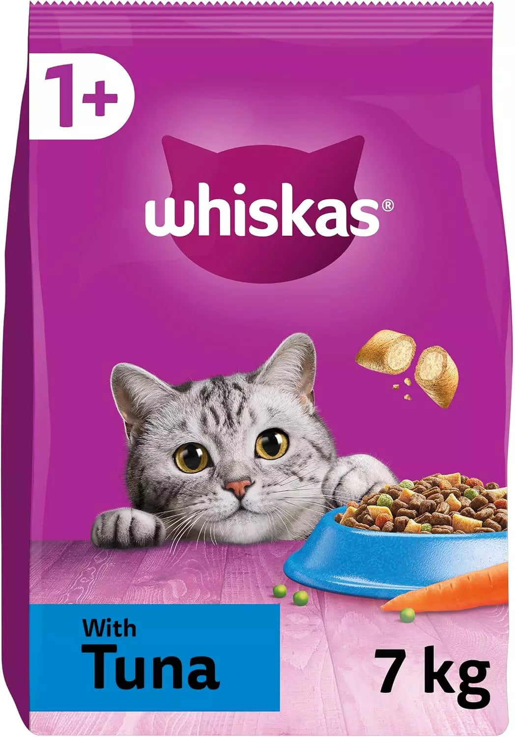 Whiskas 1+ Complete Dry with Chicken and Tuna - 7kg