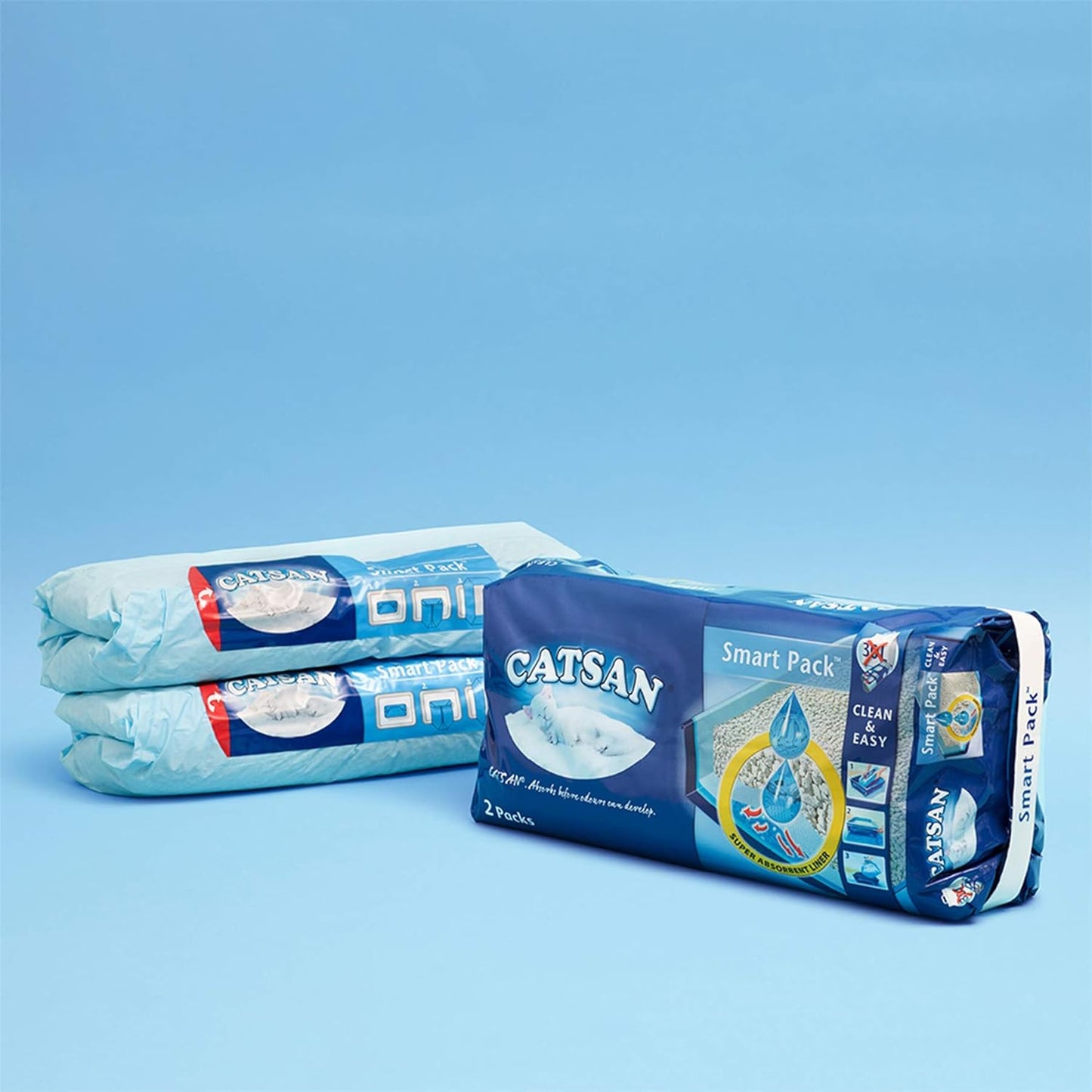 Catsan Smart Pack Cat Litter 2 Inlays 4kg (PACK OF 2)
