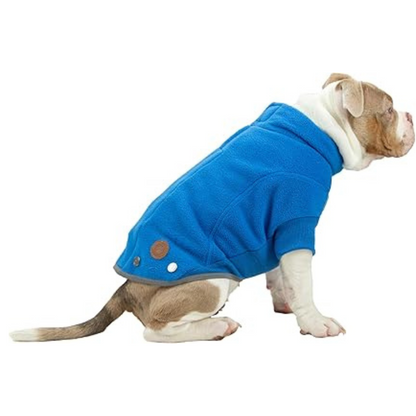 Ancol Polar Fleece Jacket Dog Coat,Jersey - Red and Blue - Small - XL