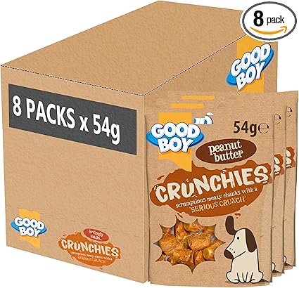 Good Boy Crunchies Peanut Butter (54g x 8)