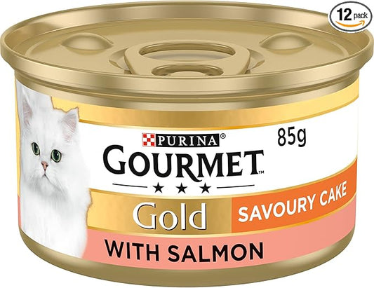 Gourmet Gold Savoury Cake Salmon - ( 85g x 12 )