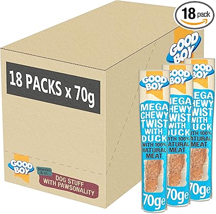 Good Boy Mega Chewy Twist Duck - (70g x 18)