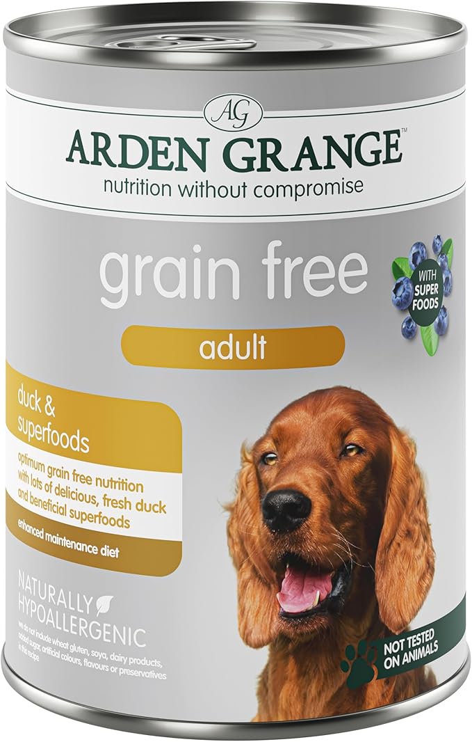 Arden Grange Adult Dog Grain Free Duck & Superfoods (395g x 6)