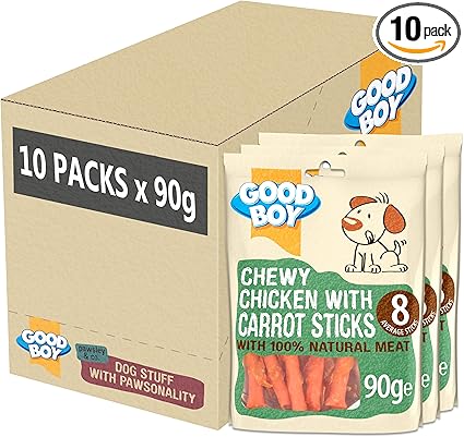 Good Boy Chewy Chicken & Carrot Sticks - ( 90g x 10 )