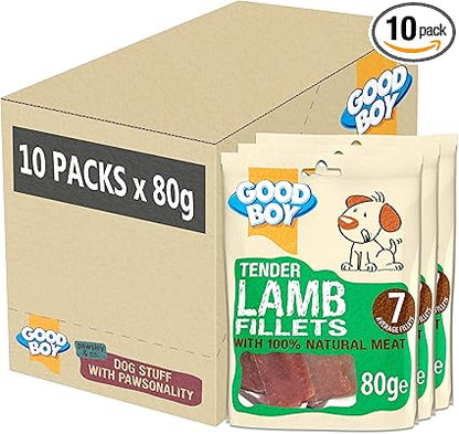 Good Boy Tender Lamb Fillets - ( 80g x 10 )