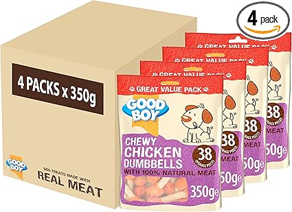 Good Boy Chewy Chicken Dumbbell - ( 350g x 4 )