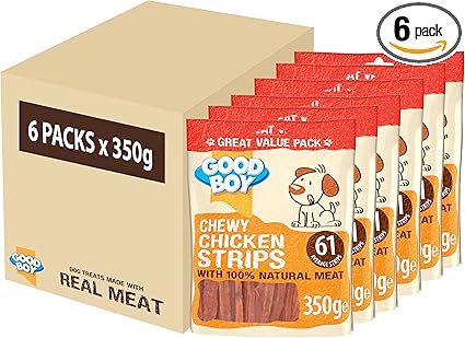Good Boy Chewy Chicken Strips - (350g x 6)