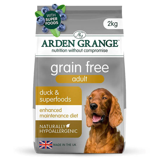 Arden Grange Adult Dog Grain Free Duck & Superfoods - 2kg