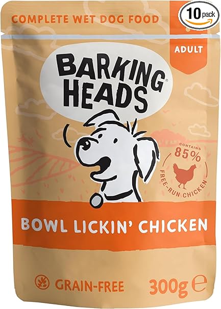 Barking Heads Bowl Lickin' Chicken Pouch ( 300 x 10 )