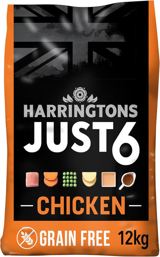 Harringtons Just 6 Dry Dog Food Chicken - 12kg