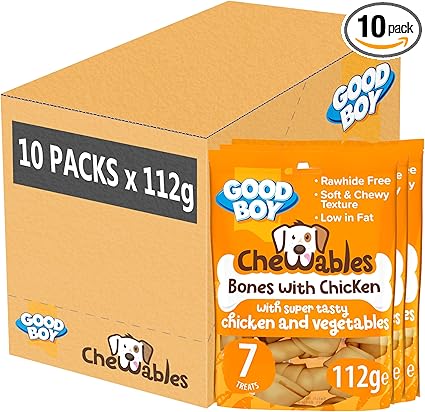 Good Boy Chewables Chicken Mini Bones ( 7pk x 10 )