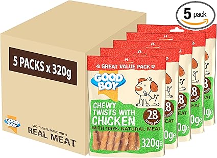 Good Boy Chewy Chicken Twists - ( 320g x 5 )
