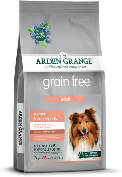 Arden Grange Adult Dog Grain Free Salmon & Superfoods - 2kg