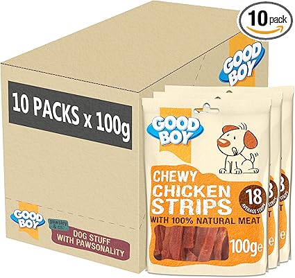 Good Boy Chewy Chicken Strips - ( 100g  x 10 )