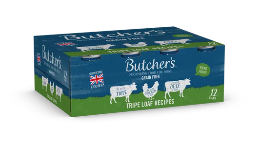Butcher's Tripe Loaf Recipes Dog Food Cans 12pk - 400g