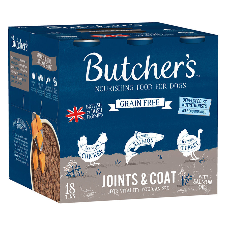 Butcher's Joints & Coat Dog Food Cans - 18 x 390g