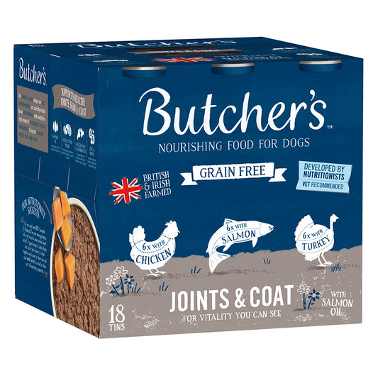Butcher's Joints & Coat Dog Food Cans - 18 x 390g