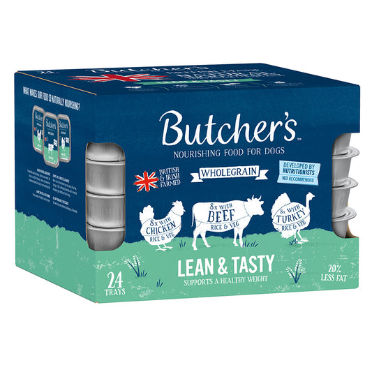 Butcher's Lean & Tasty Dog Food Trays - 24 x 150g