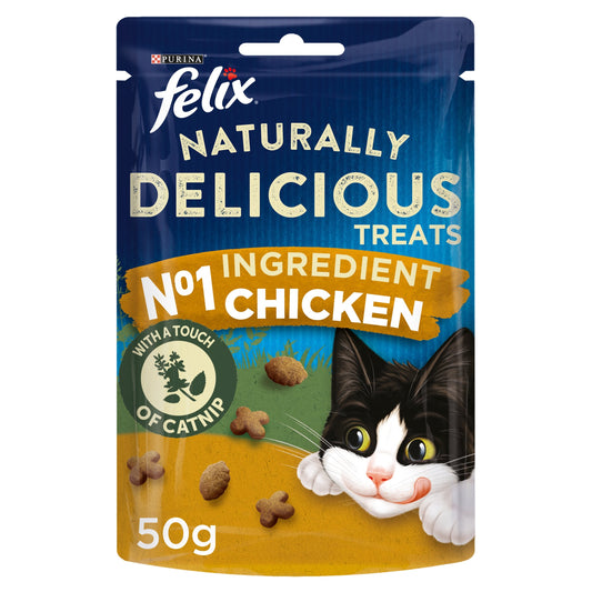 Felix Naturally Delicious Treats Chicken & Catnip ( 50g × 8 )