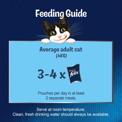 FELIX Doubly Delicious Countryside Selection Wet Cat Food ( 40pk × 85g )