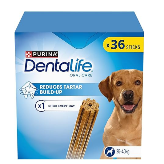 DENTALIFE Oral Care Large Dog Dental Chicken Treats for Dog - 36 stk x 2
